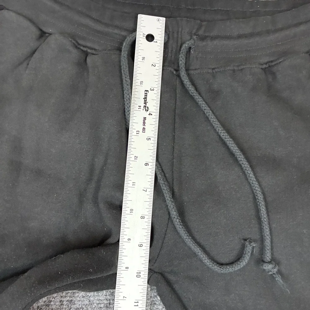 Badger Sport Womens Black Jogger Sweatpants Fleece Lined Drawstring Size Medium